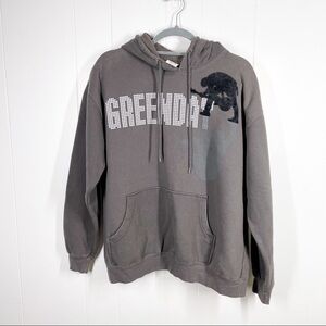 Vintage Greenday Gray Long Sleeve Sweatshirt Size Large